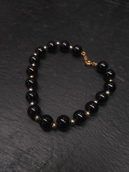 Jewelry-Black Faux Pearl Bracelet