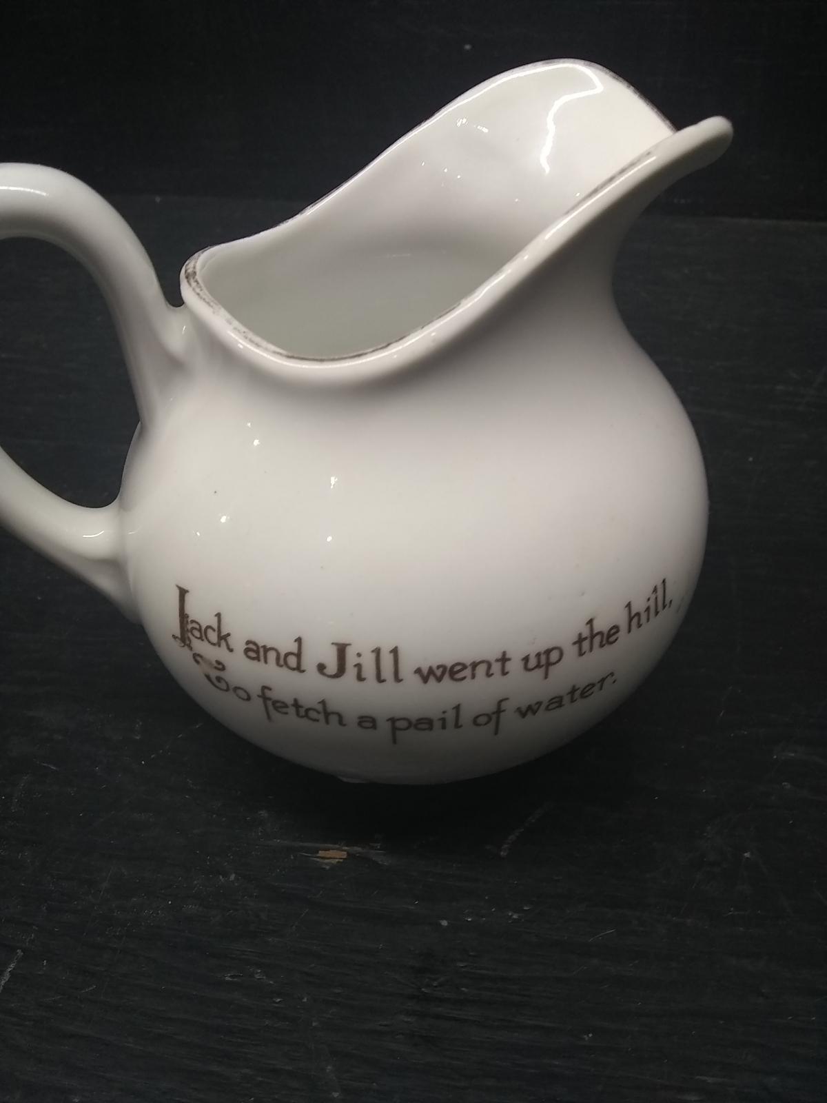 Vintage Hand painted Creamer-Jack and Jill