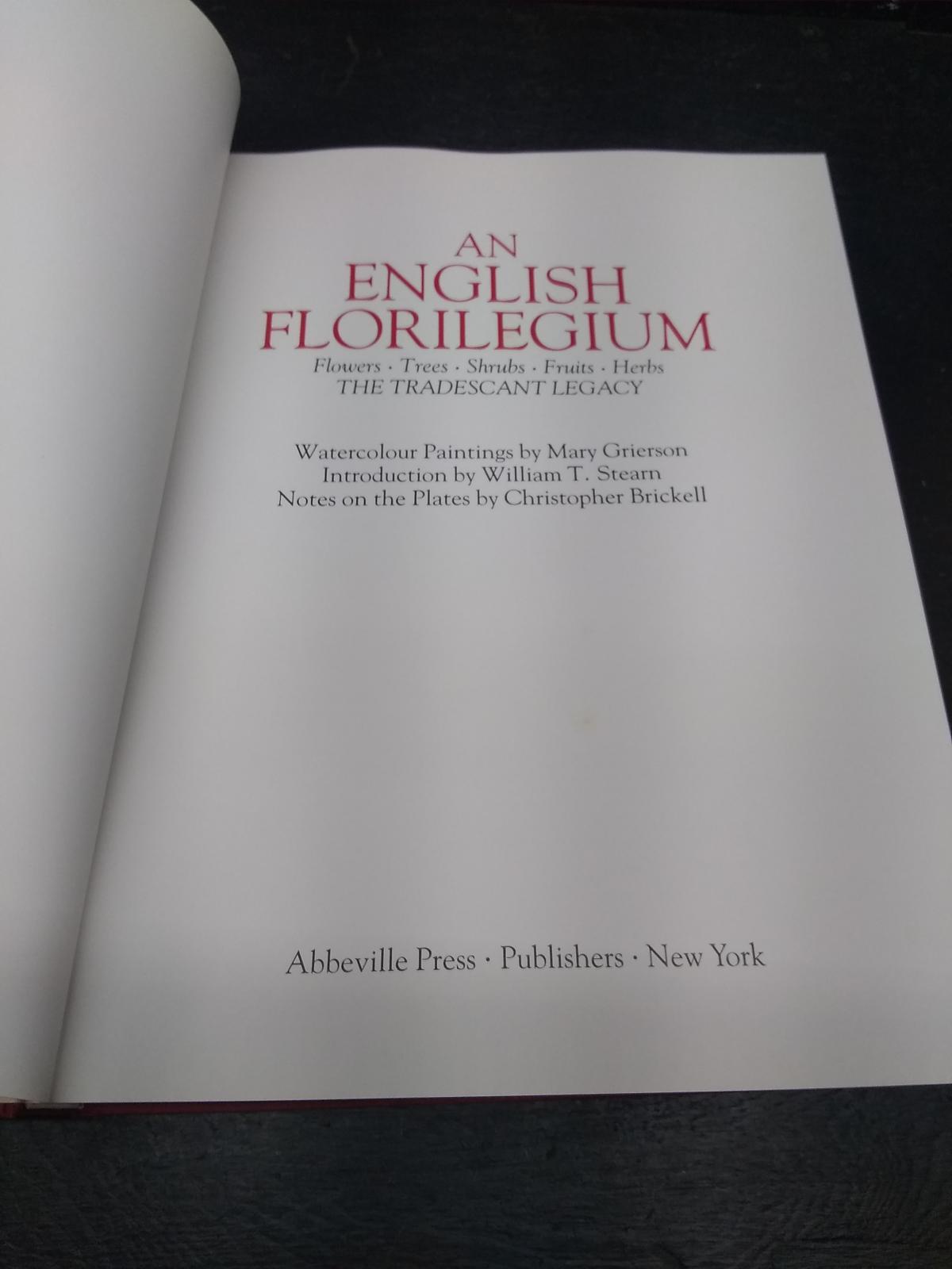 Coffee Table Book-An English Florilegium -DJ
