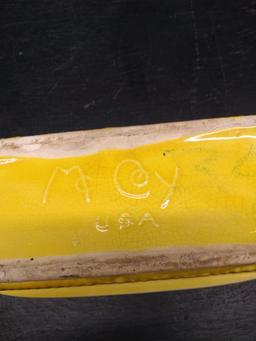 Vintage McCoy Yellow Planter
