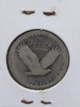 Coin-19xx Standing Liberty Quarter (year worn off)