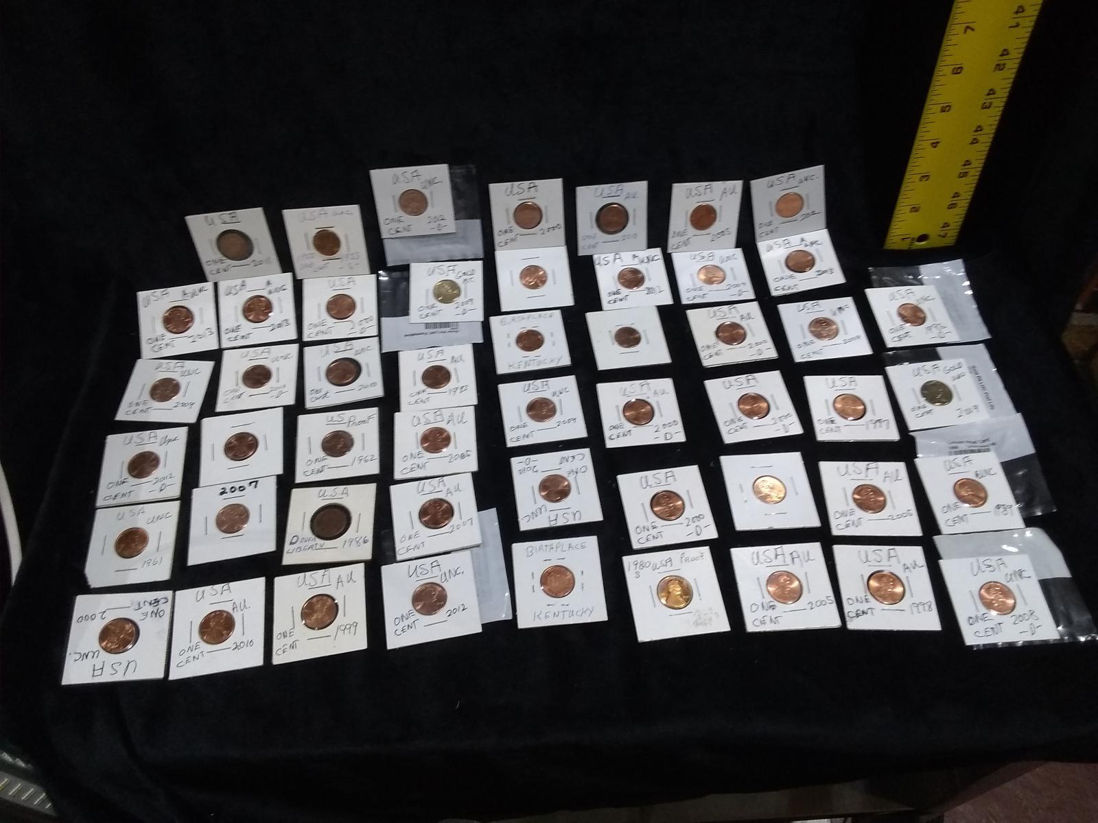 Coin-50 Assorted Pennies