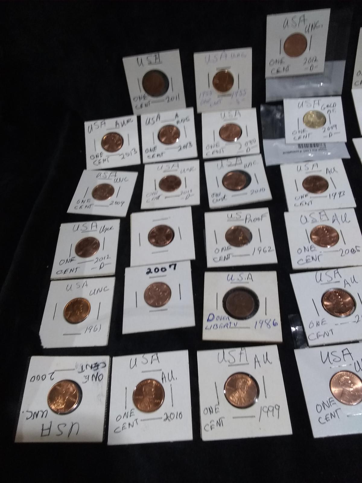 Coin-50 Assorted Pennies