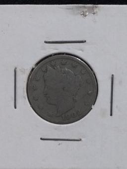 Coin-1902 "V" Nickel