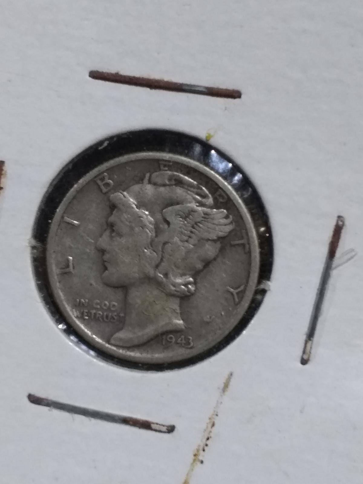 Coin-1943 Mercury Head Dime