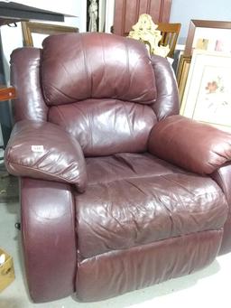 Burgundy Leather Recliner