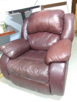 Burgundy Leather Recliner