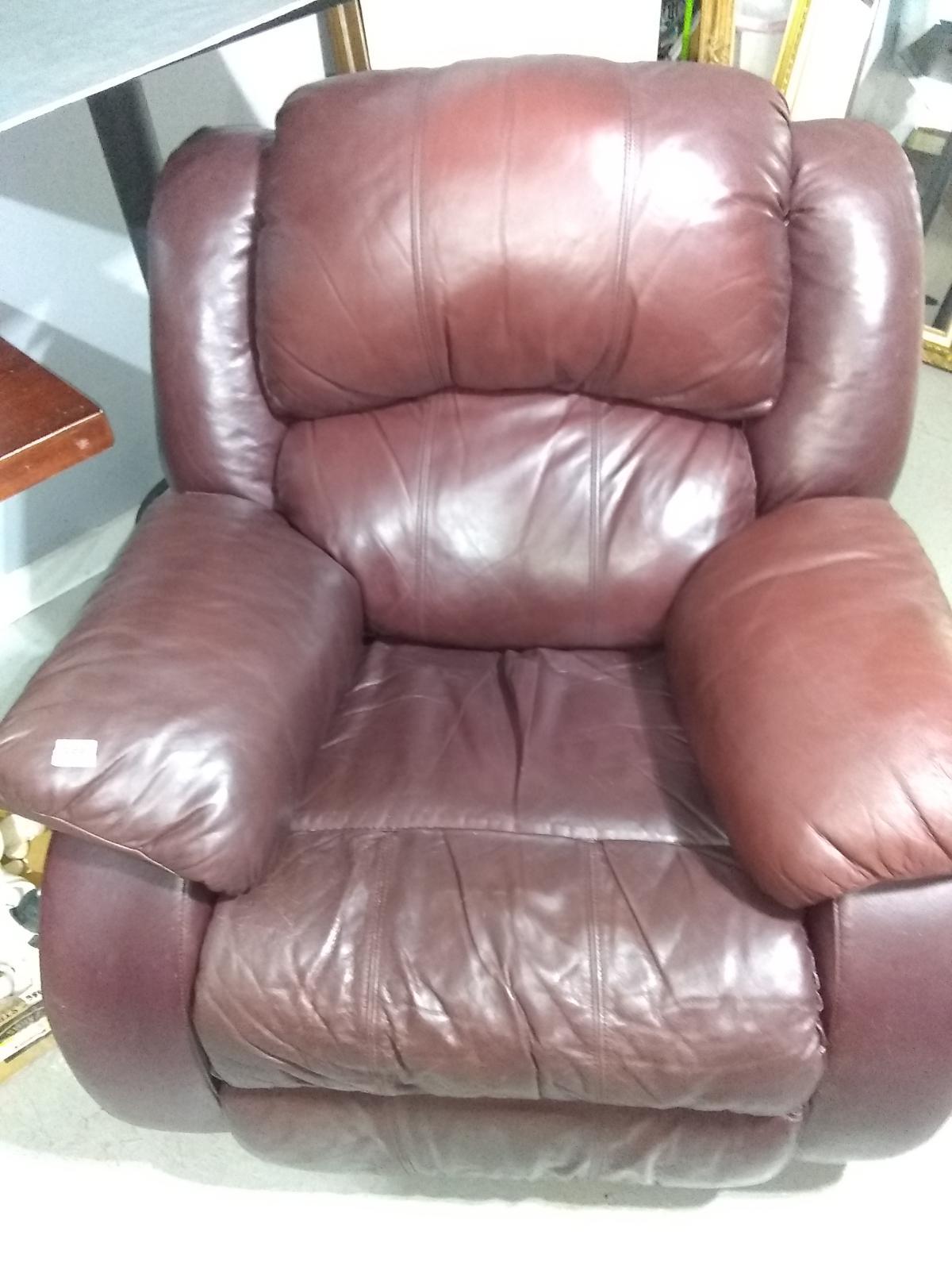 Burgundy Leather Recliner