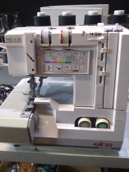 Elna Pro 4DE Serger Sewing Machine with Accessories
