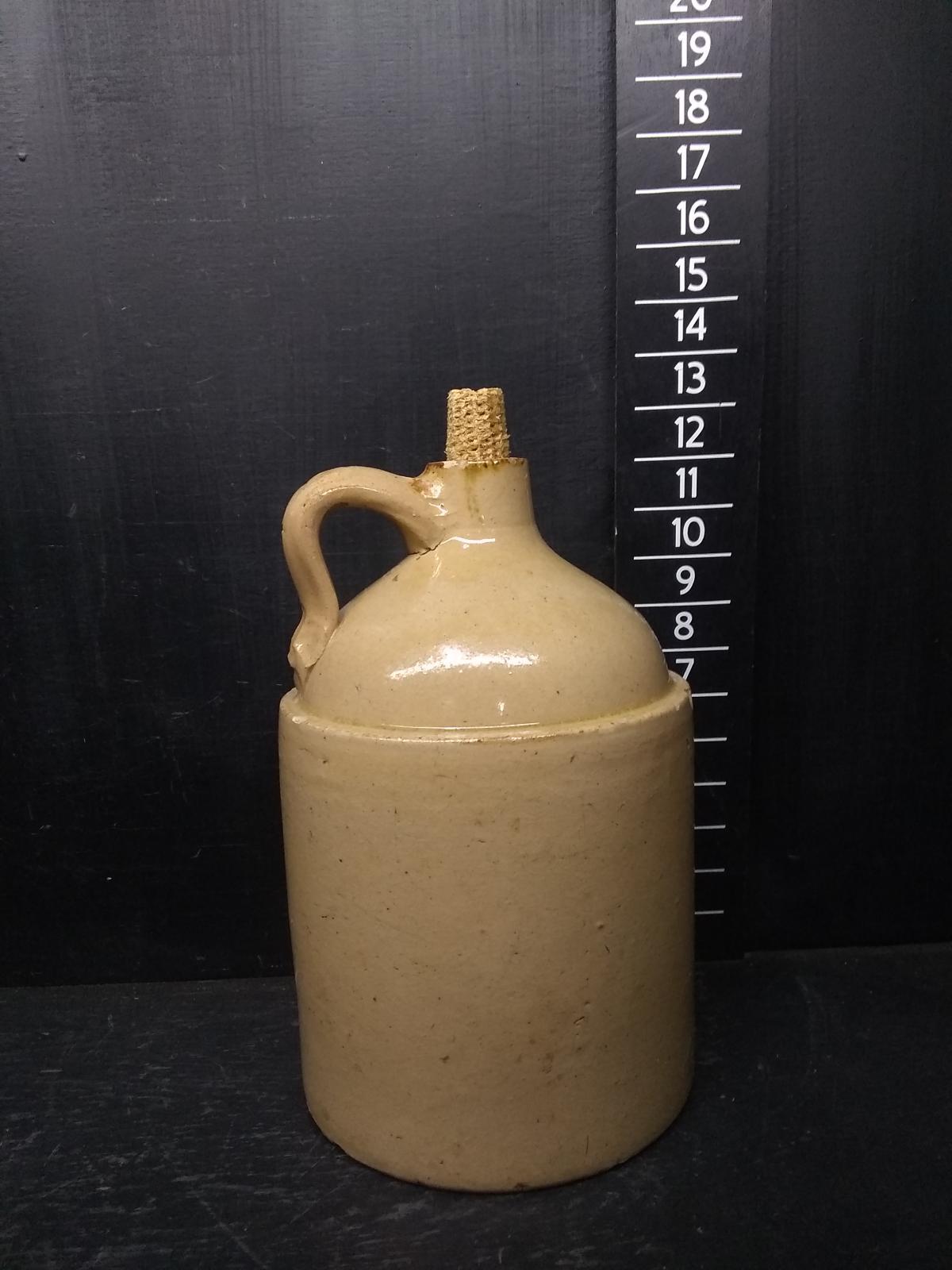 Antique Pottery Whiskey Jug