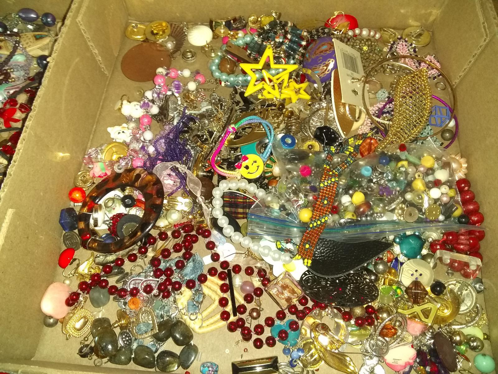 Assorted Costume Jewelry Parts/Pieces for Crafting