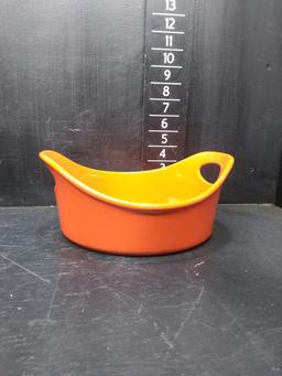 Rachel Ray 1.5 Quart Orange Double Handle Baking Dish