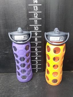 Pair Lifefactory Glass Water Bottles-NEW