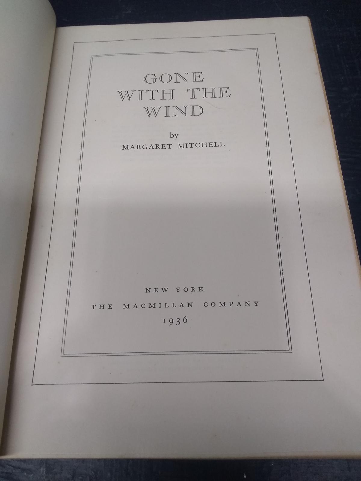 Vintage book-Gone with the Wind 1936