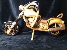 Wooden Motorcycle Figure