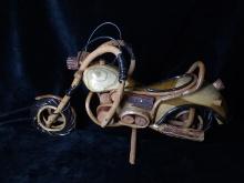 Wooden Motorcycle Figure