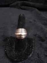 Sterling Silver Dome Ring