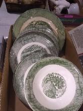 BL-Partial China Set-Green Homestead China