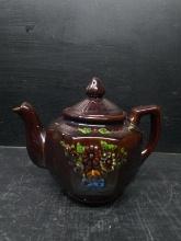 Hand painted Japan Brown Glazed Teapot