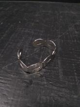 Sarah Coventry Silver Tone Open Loop Cuff Bracelet