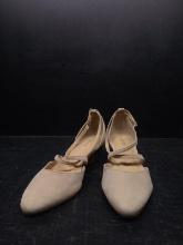 Ladies Shoes-Talbot's Suede Tan Dress-size 7.5