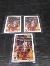 (3) NBA Hoops Michael Jordan Bulls Trading Cards-unverified/unauthenticated