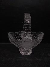 Contemporary Glass Handle Basket with Flowers
