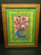 Artwork -Contemporary Framed Pastel-The Essence of Spring by Linda Zentner De Yguado