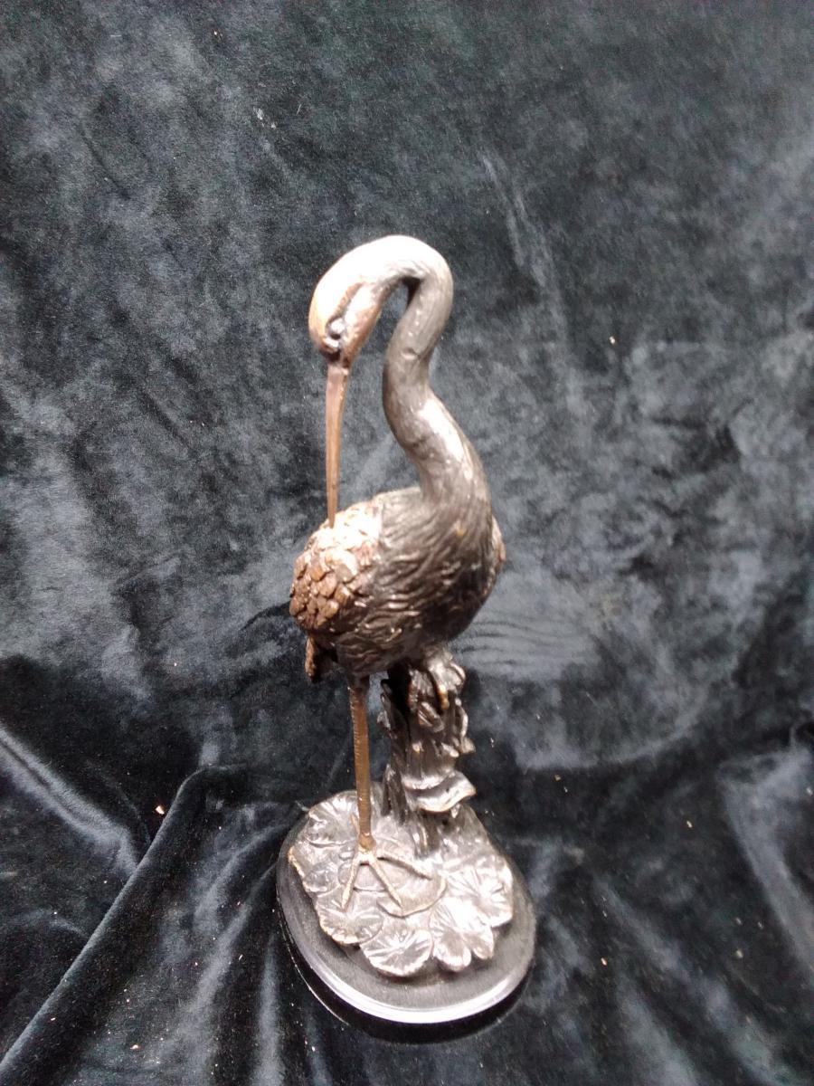 Bronze Figure-Crane