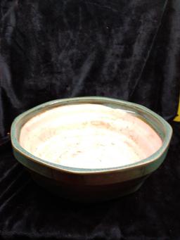 Round Pottery Planter