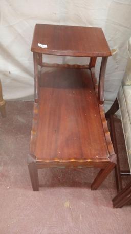 Vintage Mahogany Step Table