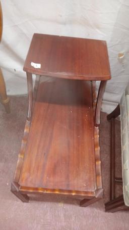 Vintage Mahogany Step Table