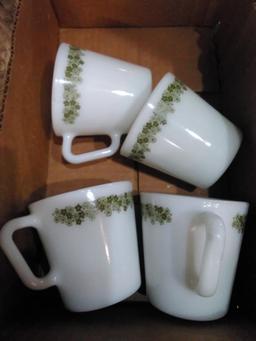 BL-4 Pyrex Milk Glass Mugs