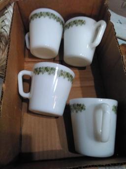 BL-4 Pyrex Milk Glass Mugs