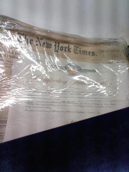NY Times Portfolio with Newspapers and COA