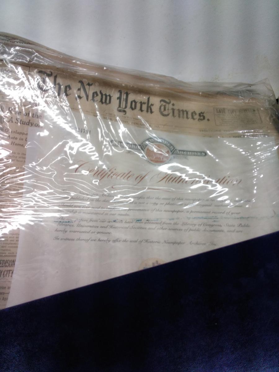 NY Times Portfolio with Newspapers and COA
