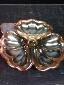 Iridescent Cloverleaf Dish