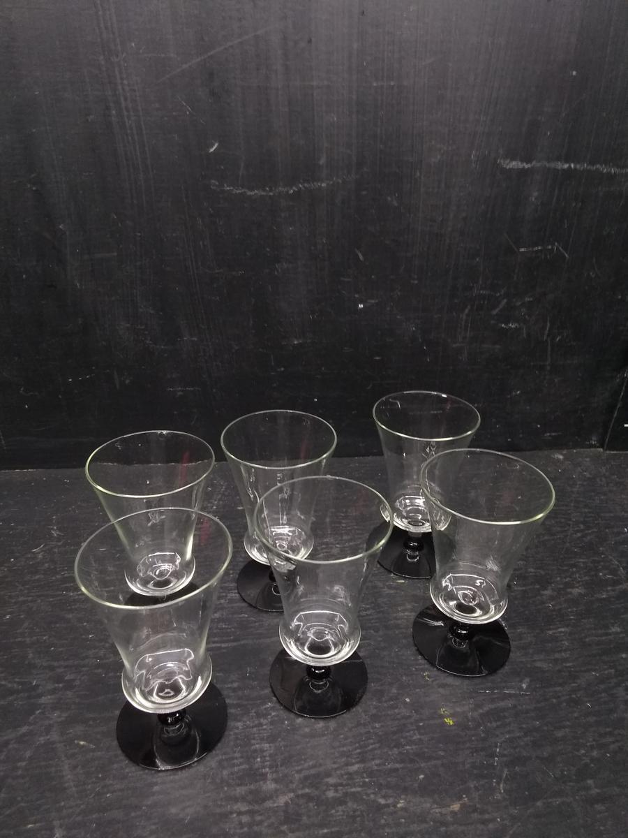 Collection 6 Crystal and Black Base Stems