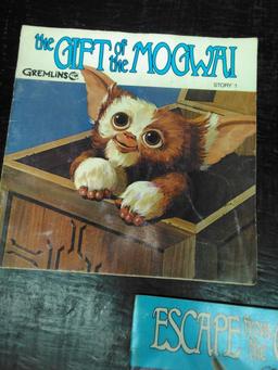 Collection 3 Vintage Gremlins Story Books with 45 Record