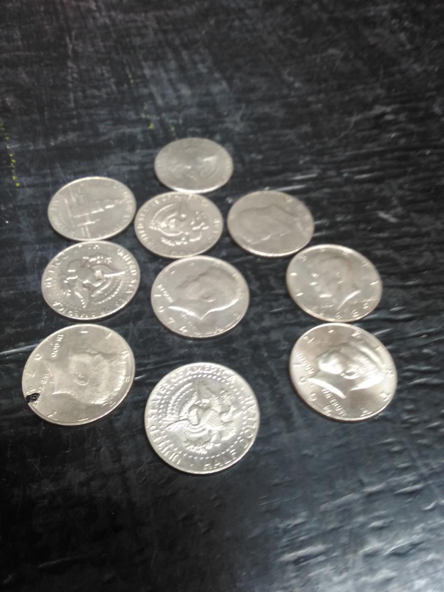 Collection 10 Assorted Kennedy Halves