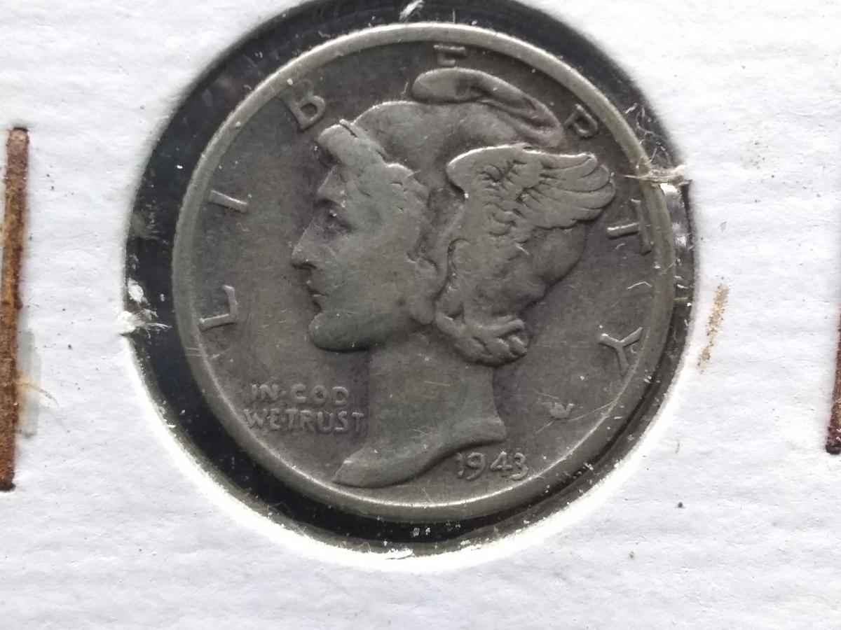 Coin-1943 Mercury Head Dime