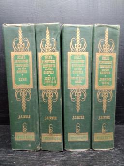 Vintage Book-(4) Ryle's Expository Thoughts on the Gospels by Zondervan