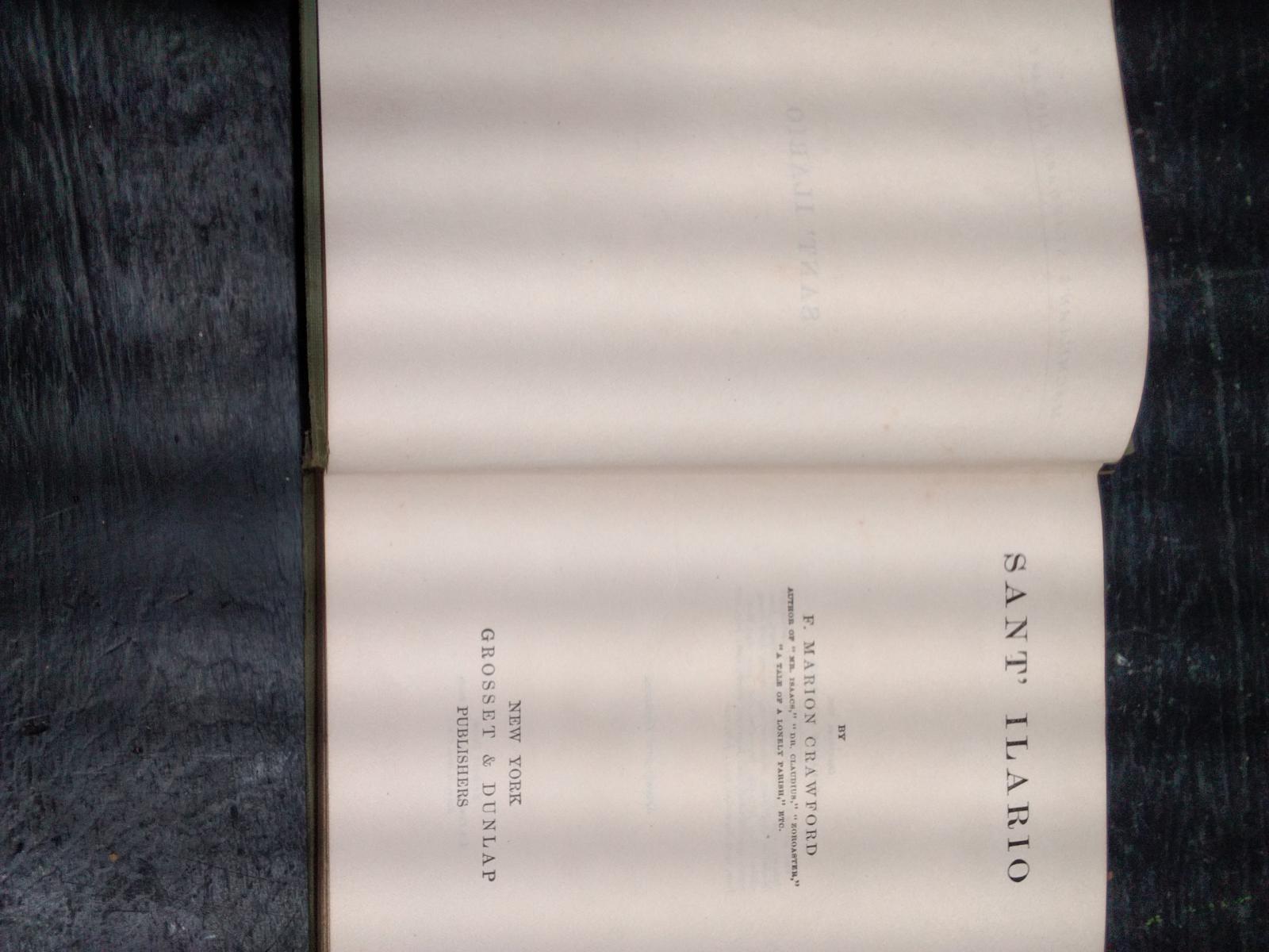 Vintage Book-Sant' Ilario 1888