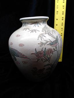Ginger Jar with Crane Motif