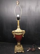 Contemporary Decorative Gold Tone Lamp