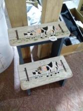 BL-2 Step Step Stool with Cow Motif