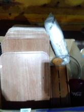 BL-Plastic Wood Tone Shelves-no legs, Cups, Casserole