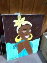 BL-Acrylic on Canvas-Jamaican Lady