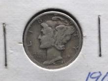 Coin-1943 Mercury Head Dime
