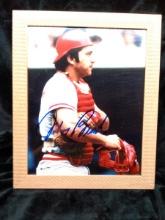 Autographed Legends Framed Signed Pictures with COA-Johnny Bench